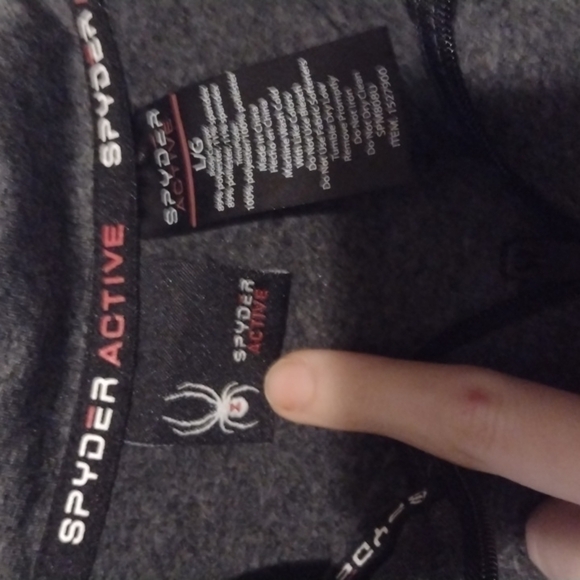 𝅺spyder pull over men's size large Gray - Picture 4 of 7